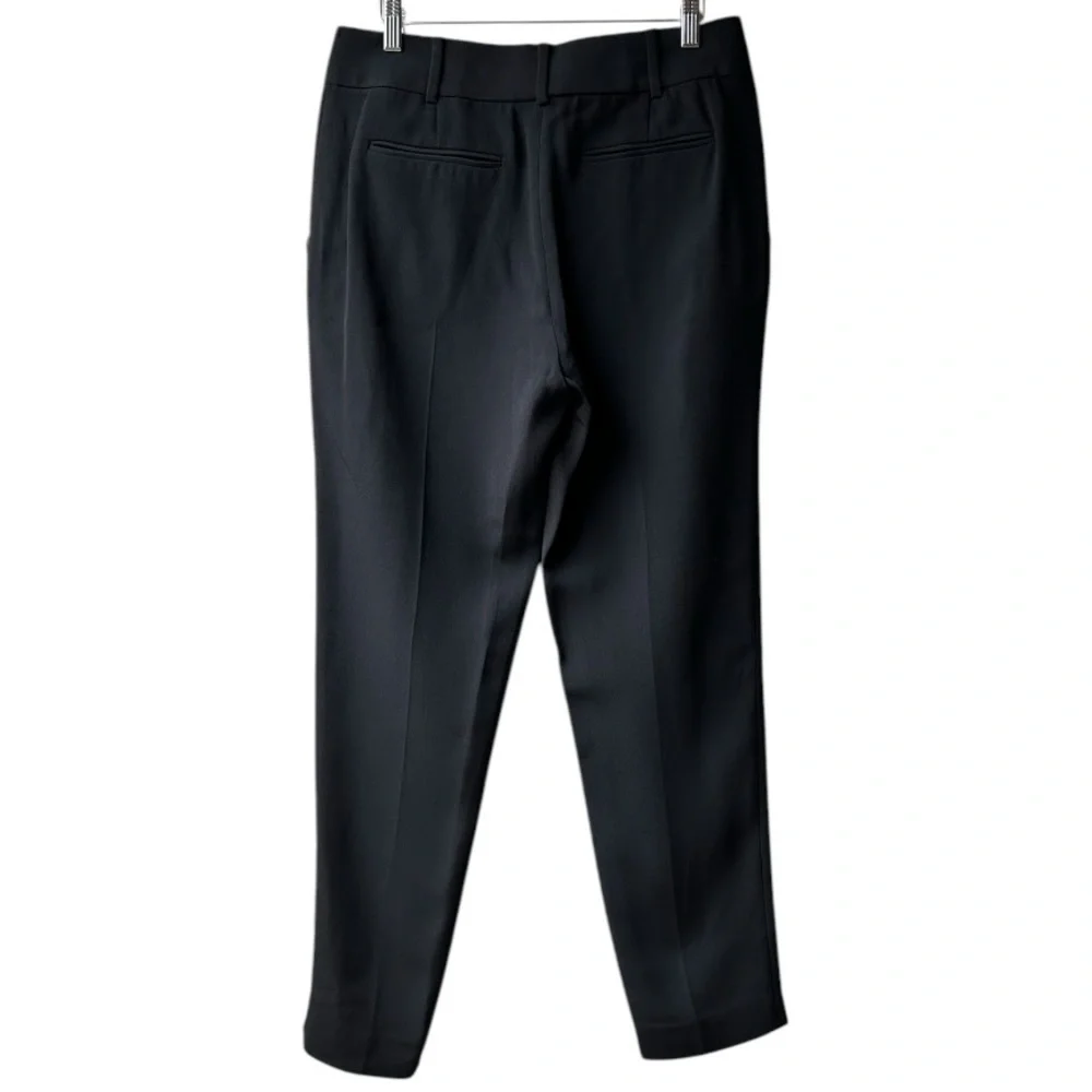ALEXANDER WANG Black Onyx Ankle-length Tapered Leg Ankle Pants Sz 4